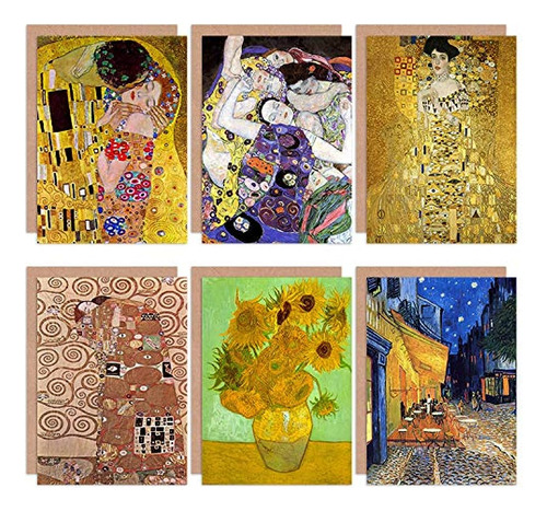 Wee Blue Coo Old Masters Gustav Klimt Van Gogh The Kiss Sunf