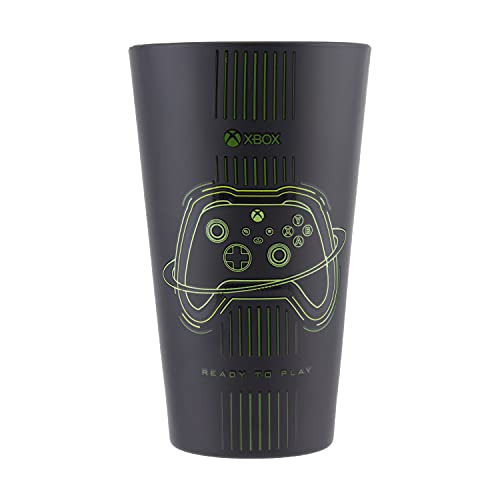 Vaso Xbox Gamer Negro Verde Dibujo Control Joystick 415ml