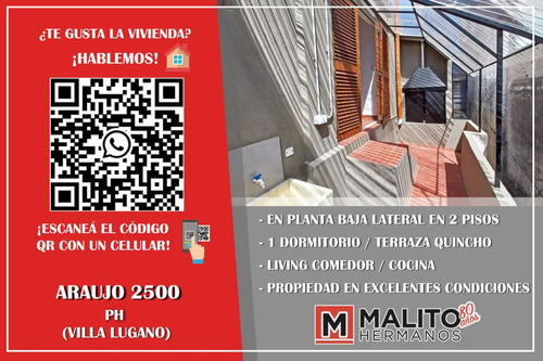 Venta Ph 2 Ambientes Con Terraza Quincho En 2 Plantas En Villa Lugano