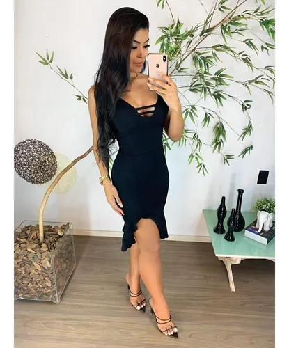 Vestido tubinho midi mercado deals livre