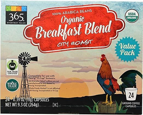 365 Todos Los Días Valor, Orgánica Breakfast Blend Ciudad De