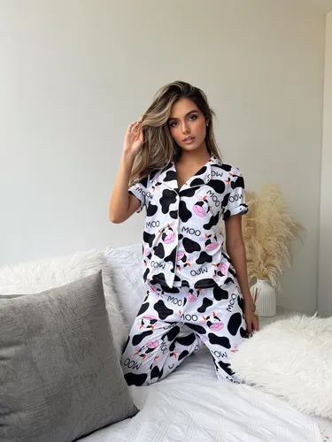 Pijama 2 Piezas Mujer Pantalón Camisa Lupittas