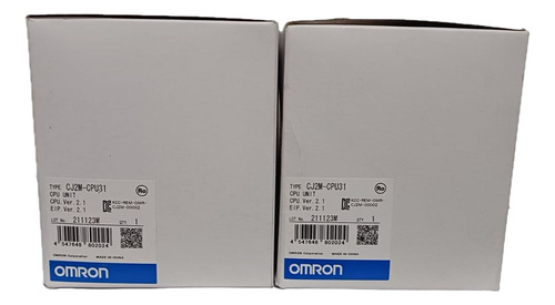 Plc Omron Modelo Cj2m-cpu31 Ethernet/ip, Ethernet Tcp/ip