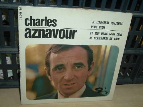 Charles Aznavour Je L'aimerai Toujours Simple C/tapa Frances