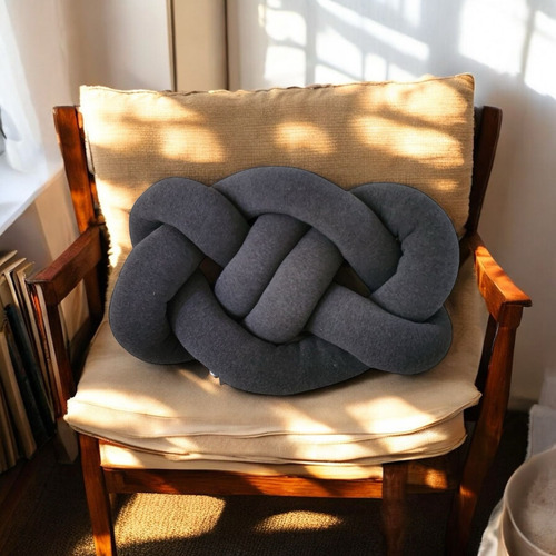 Cojin Almohada Nudo Decorativo Recamara Sala Oxford Liso
