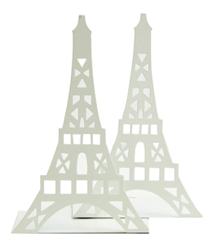 Un Par Creative Organizador De Libros De La Torre Eiffel Suj
