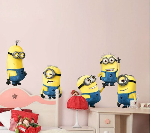 Adesivo Minions Decorativo Parede Infantil Criança Desenho