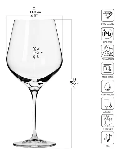 Juego de 6 copas de vino – Juego de copas de vino con forma hexagonal de  tallo largo – Grandes, bise…Ver más Juego de 6 copas de vino – Juego de  copas