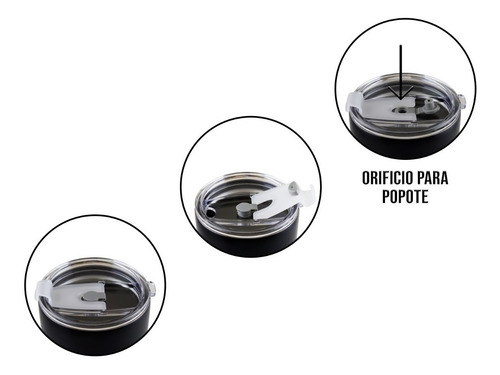 Imagen 6 de 10 de Vaso Termo Acero Inoxidable Incluye Popotes30oz Térmico890ml