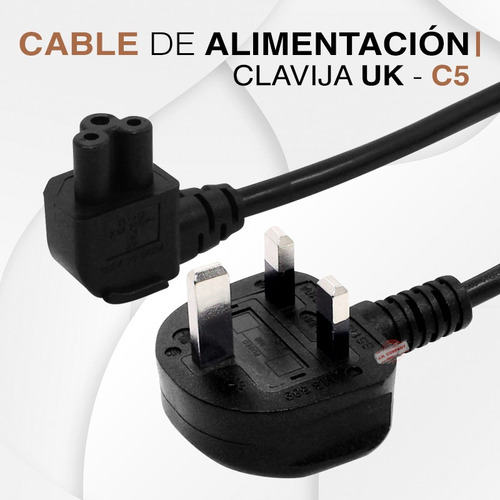 Cable Trifasico Corriente Uk Tipo G Trebol