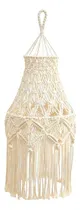 Comprar \u002F Cortina De Lámpara De Macramé Macramé Tejido Colgante
