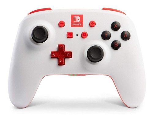 Joystick inalámbrico ACCO Brands PowerA Enhanced Wireless Controller for Nintendo Switch white y red