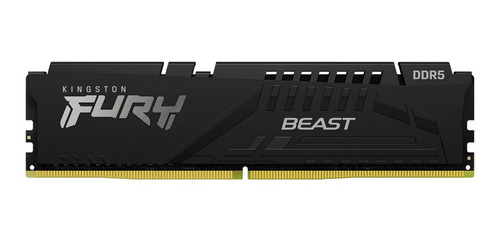 Imagen 1 de 4 de Memoria RAM Fury Beast gamer color negro  16GB 1 Kingston KF552C40BB-16