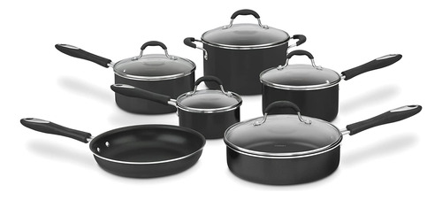 Juego De Utensilios Antiadherentes Cuisinart 11 Piezas Negro