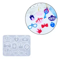 Comprar Molde Silicona Colgantes Varios Corona Llaves Lentes