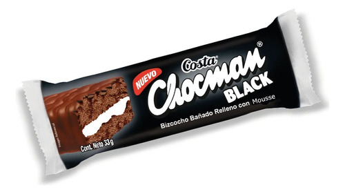 Chocman Black Mini Bizcochuelo X 18u Cioccolato Tienda Dulce