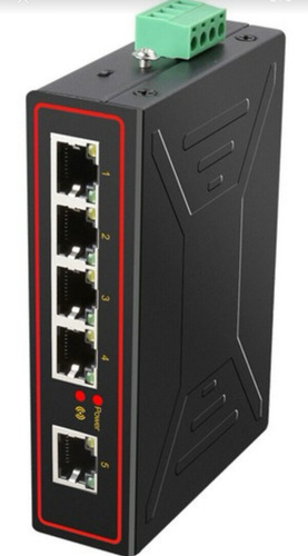 Switch Industrial Ethernet 5 Portas Trilho Din Txi173 Diewu