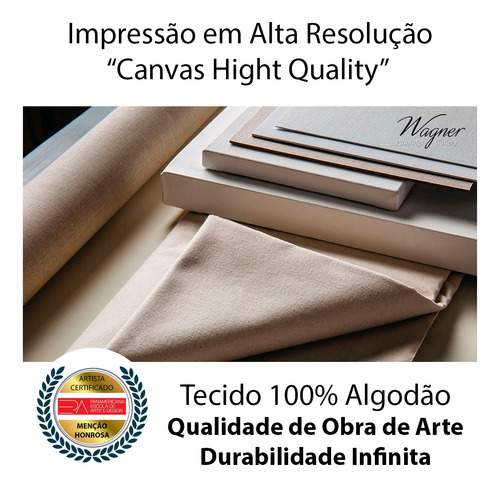 Quadro Papa Leão - Foto Oficial - Tela Canvas 30x44cm Luxo Moldura Branca