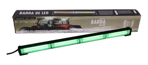 Barra Torreta  Led De 4 Modulos Verde  15 Funciones 12-24v