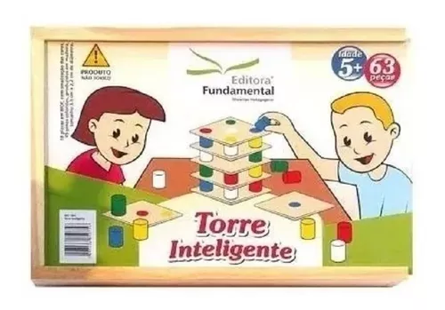 Torre Inteligente Jogo Educativo em MDF - Tralalá 4 Kids