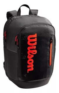 Mochila Wilson Tour Preta E Vermelha - P/tênis