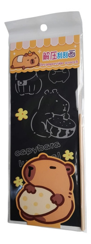 Scratch Capibara Raspardor Anotador Capybara Infantil Toyz Capibara Pan
