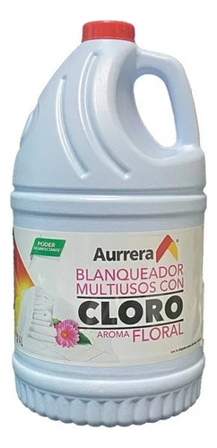 2 Pza Cloro Aurrera Con Aroma Floral 4 L