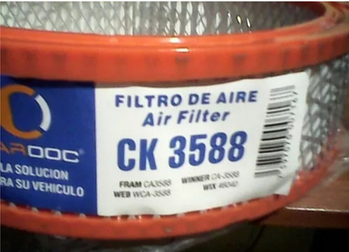 Filtro De Aire Carburado  Ck3588 Chevrolet Blazer 93/94, S10