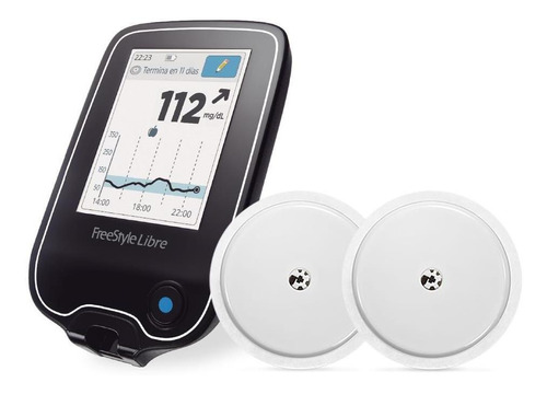Medidor de glucosa continuo Freestyle Libre Kit Lector + Sensores negro