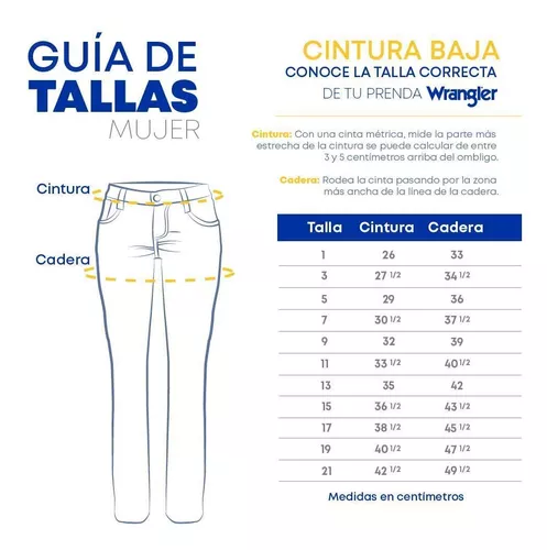 Jeans Vaquero Wrangler Mujer Low Rise G40