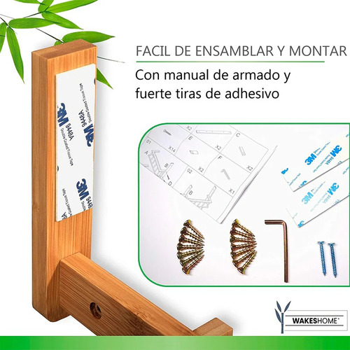 Rack De Cocina Especiero De Madera Estant De Pared 2 Niveles