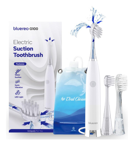 Bluereo Cepillo De Dientes Electrico De Succion G100, Succio