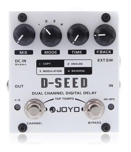 Imagen 1 de 5 de Pedal Joyo D-seed Digital Delay - Dual Channel