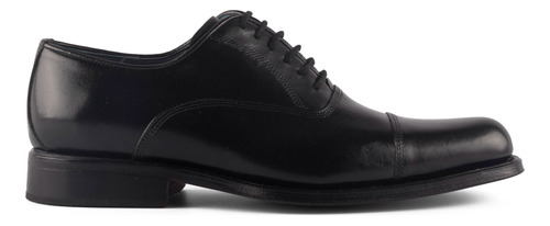 Zapato Vestir Oxford Puntera Negro Forrado Cabra Hombre