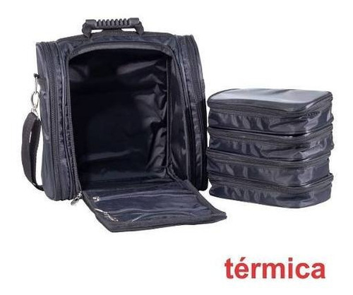 Bolsa Mochila Para Maquiagem Com 5 Estojos P/ Acessórios