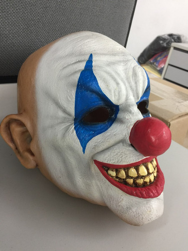 Imagen 3 de 6 de Máscara De Látex Payaso Creepy Clown Smile Halloween Terror