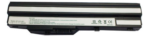 Bateria Notebook Msi Bty-s11 Bty-s12 U90 U100 U110 U115 U120 Color de la batería Negro