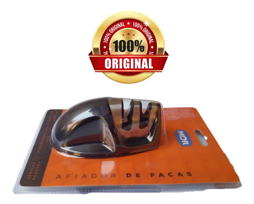 Imagem 2 de 7 de Afiador De Facas Amolador E Polidor Aço Inox 9,5cm X 5cm Mor