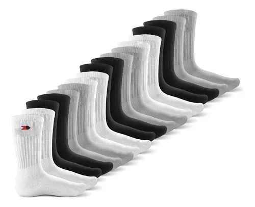 Kit 15 Pares Meias Sport Algodão Cano Alto Sandrini Conforto