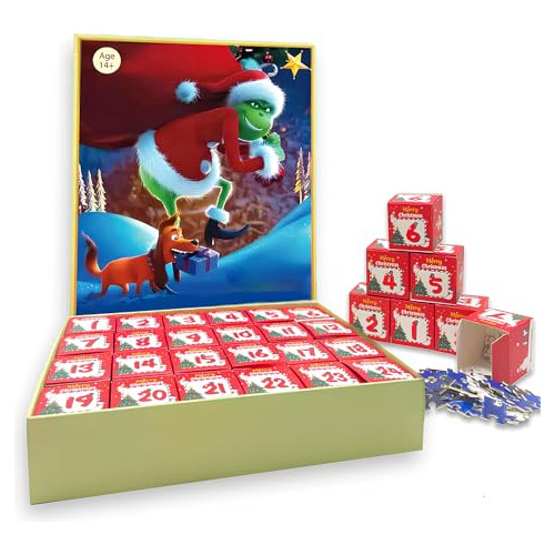 Advent Calendar 2023 Jigsaw Puzzles: 1008 Pieces Grinch...