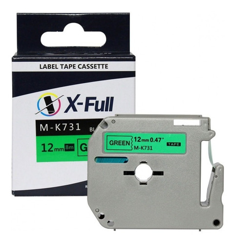 Fita Compativel P/ Uso Rotulador M-731 Mk731 M-k731 Pt-80
