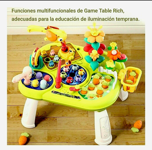 Juguete Mesa De 9 Actividades De Aprendizaje Multifuncional