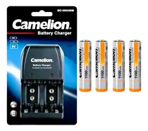 Comprar Cargador De Pilas Camelion + 4 Pilas Recargables Aaa 1100mah