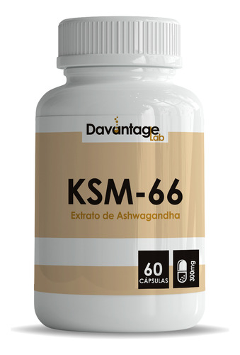 1 Pote De Ksm-66 Com 60 Cápsulas 300mg - A Verdadeira