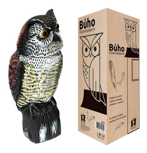 Pack 2 Búho Anti Aves Espanta Plagas Palomas R1154