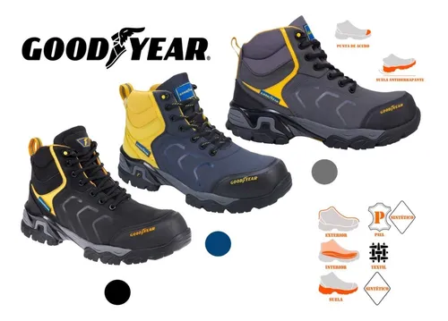 Trastorno palanca Orador Botas Seguridad Industrial Goodyear Casquillo Acero Hombre