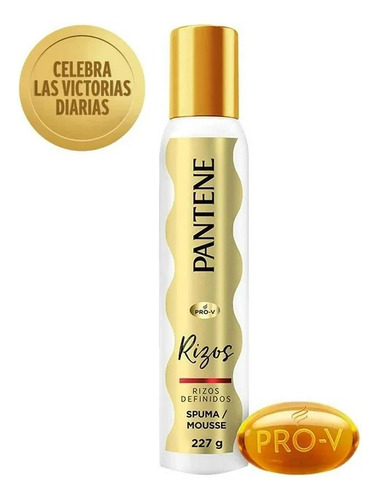 3 Pza Espuma Modeladora Pantene Pro-v Rizos Definidos 227 G