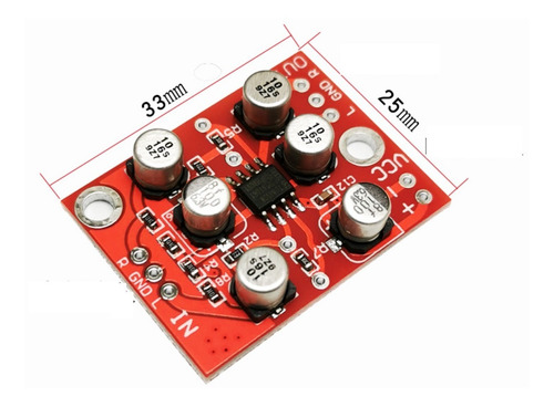 Modulo Preamplificador Audio Estereo Mono 3-6v Tda1308
