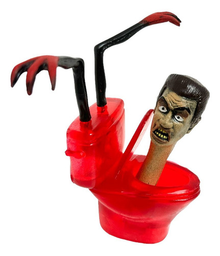 Figura Juguete Terror Taza Wc Skibidi Toilet Manos Con Luz 