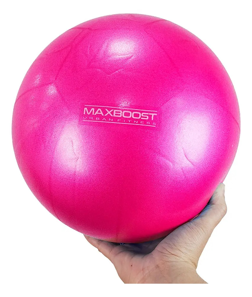 Bola Over Ball 25 Cm Para Pilates Yoga Maxboost Cor Rosa-chiclete